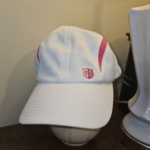 Women's G1 Pink White Signatures Baseball Cap Hat One Size Golf Ladies Dry‎ Cool
